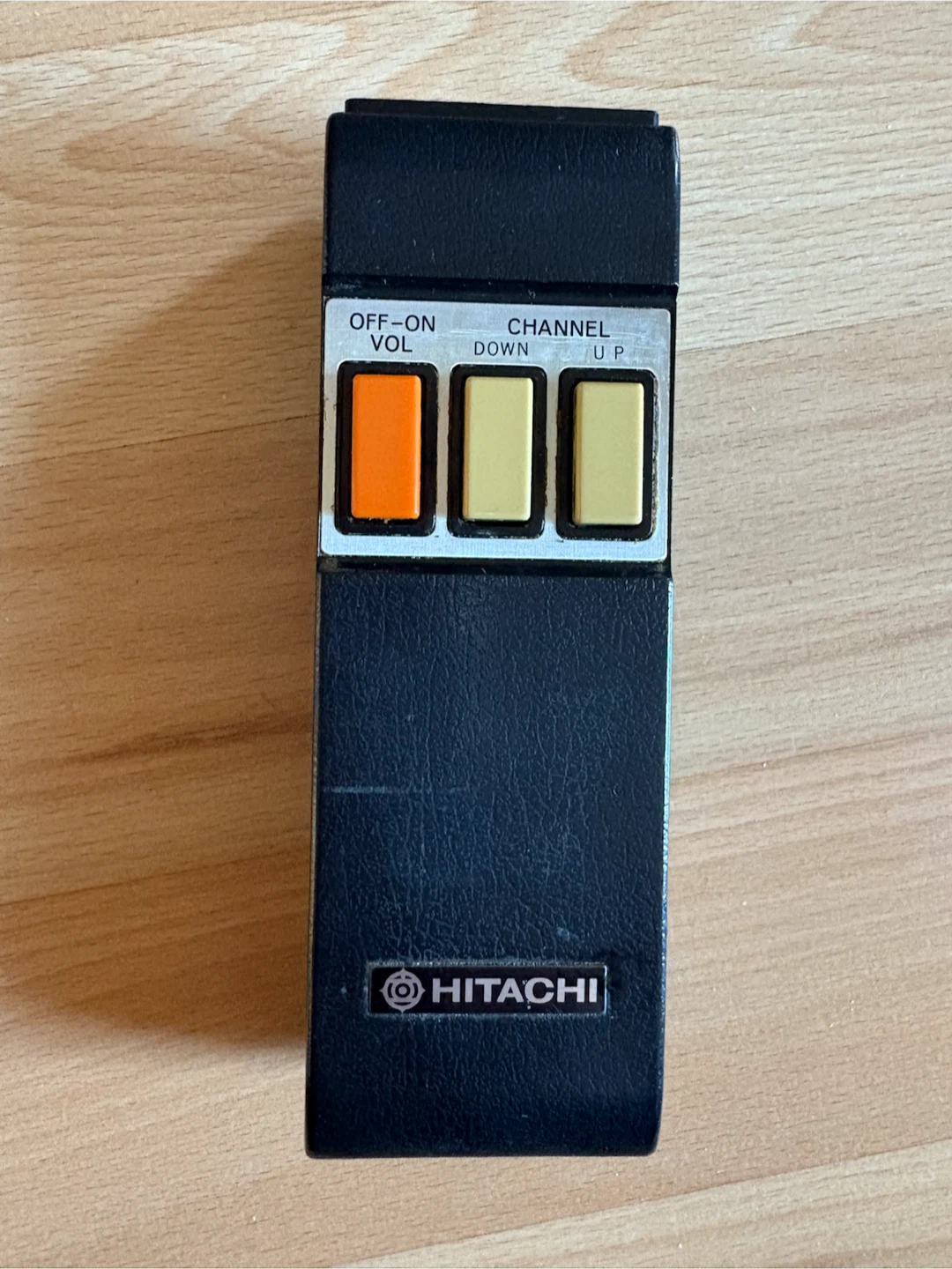 Vintage Hitachi 3 Button TV Remote Control Clicker