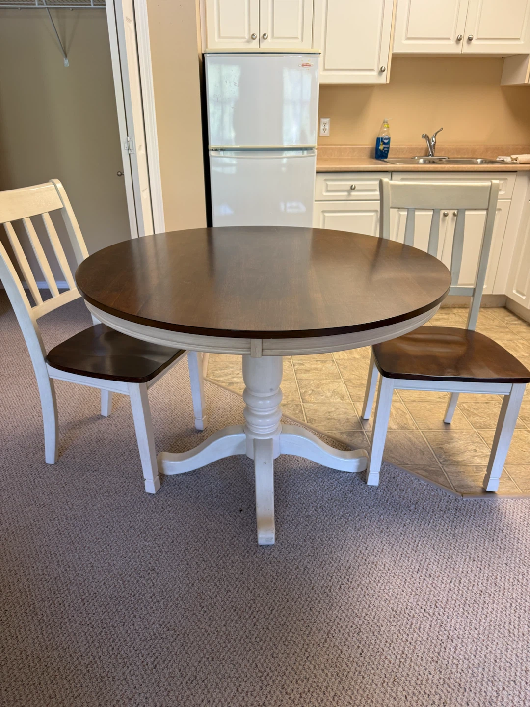Ashley solid wood table for two