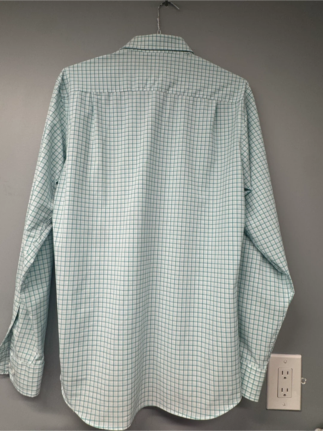 Lands' End Men's Regular Fit Plaid Button-Down Shirt - photo 5