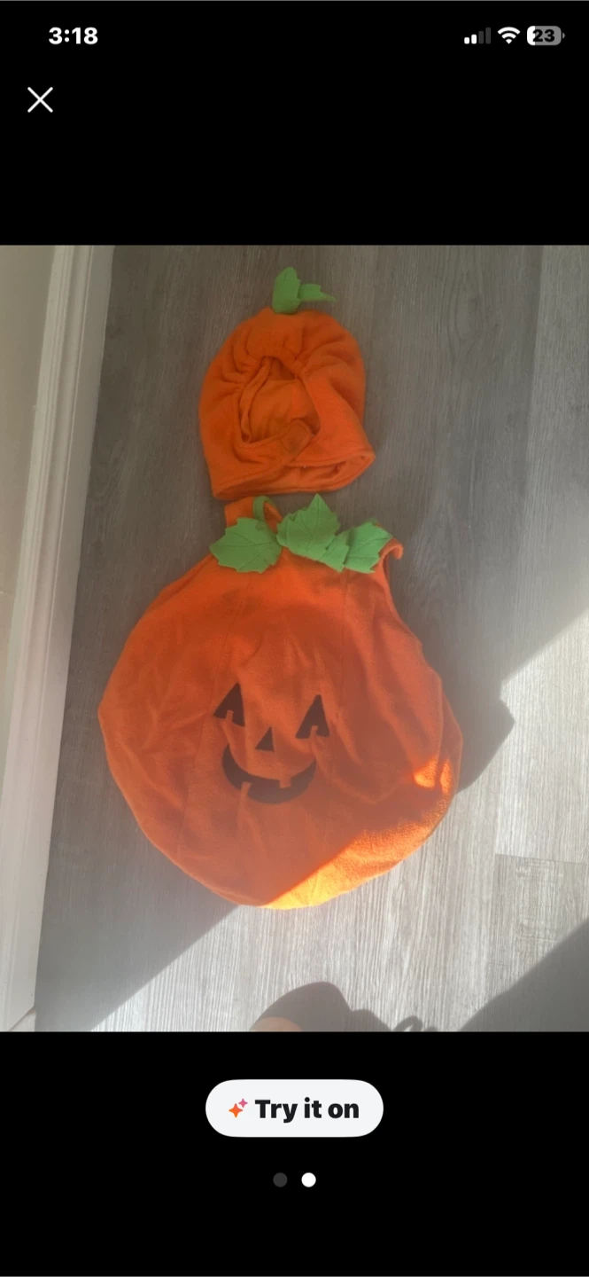 Kids Pumpkin Costume with Hat