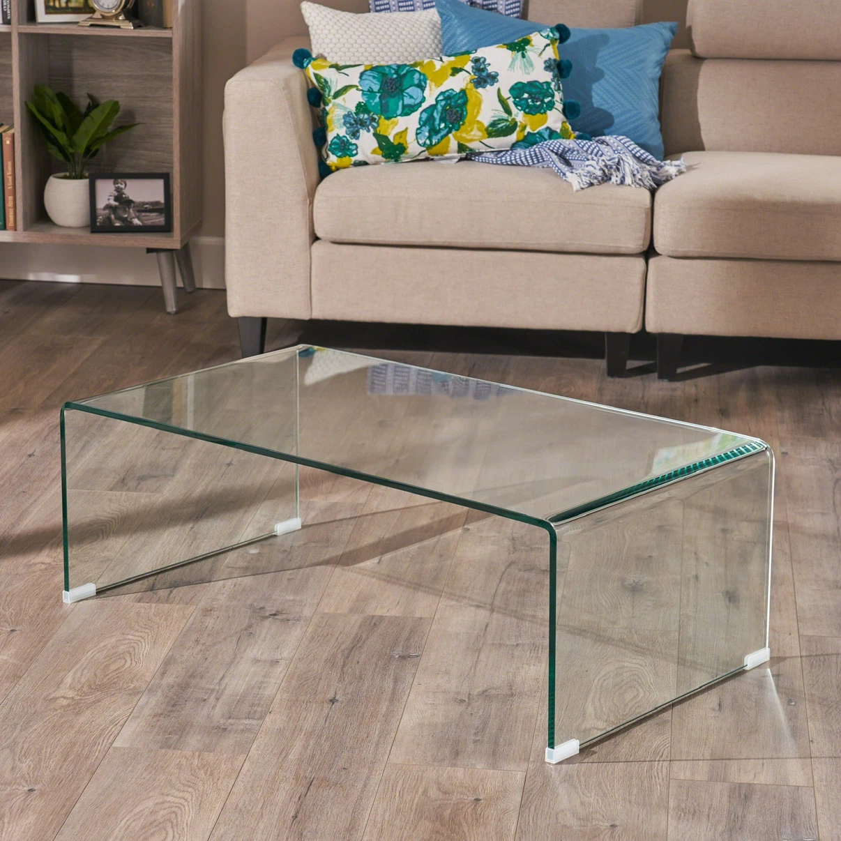 Clear Glass Nesting Coffee Tables - photo 2