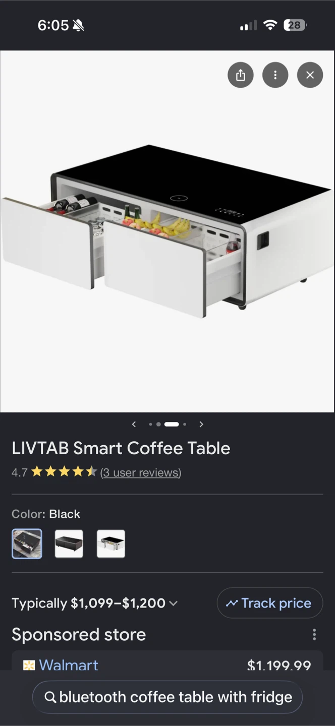 Smart Coffee Table with Fridge - photo 3