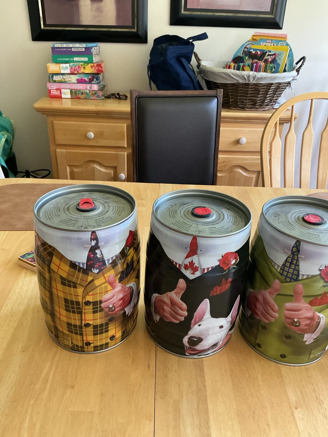Set of 4 Don Cherry and Blu one can is empty