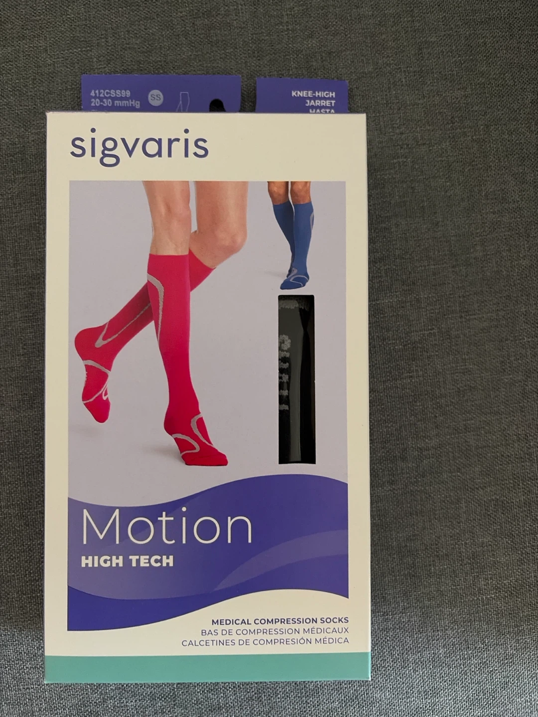 BNIB Sigvaris Compression Socks Black SS