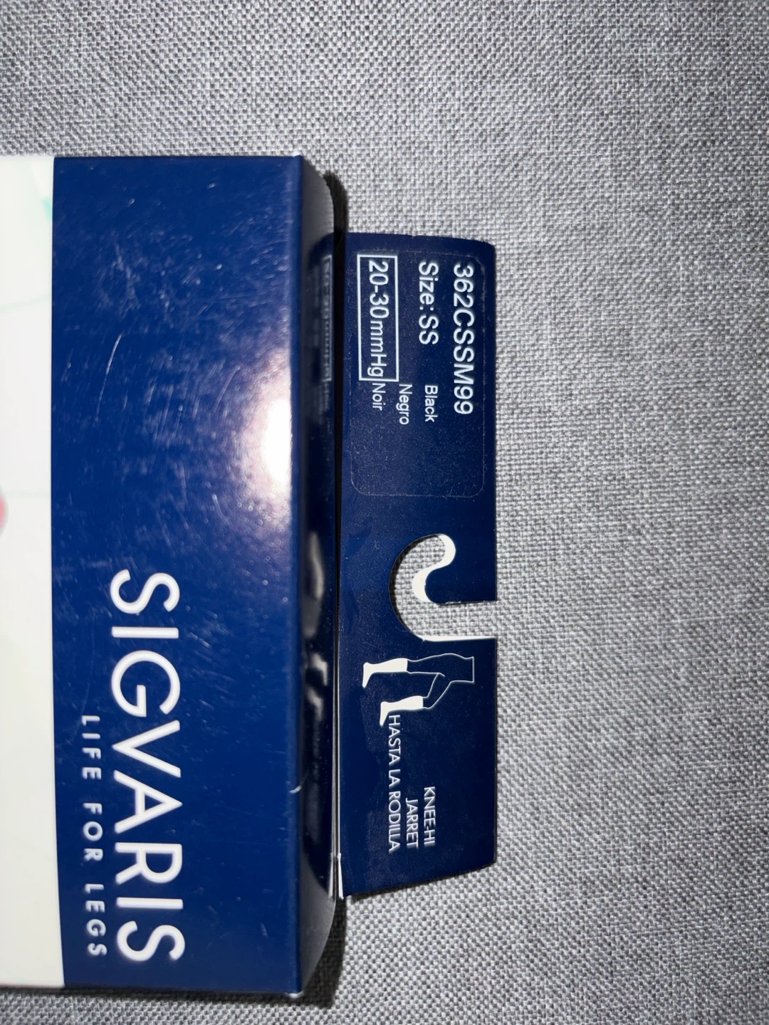 NEW Sigvaris Cushioned Cotton Medical Compression Socks - SS - photo 2