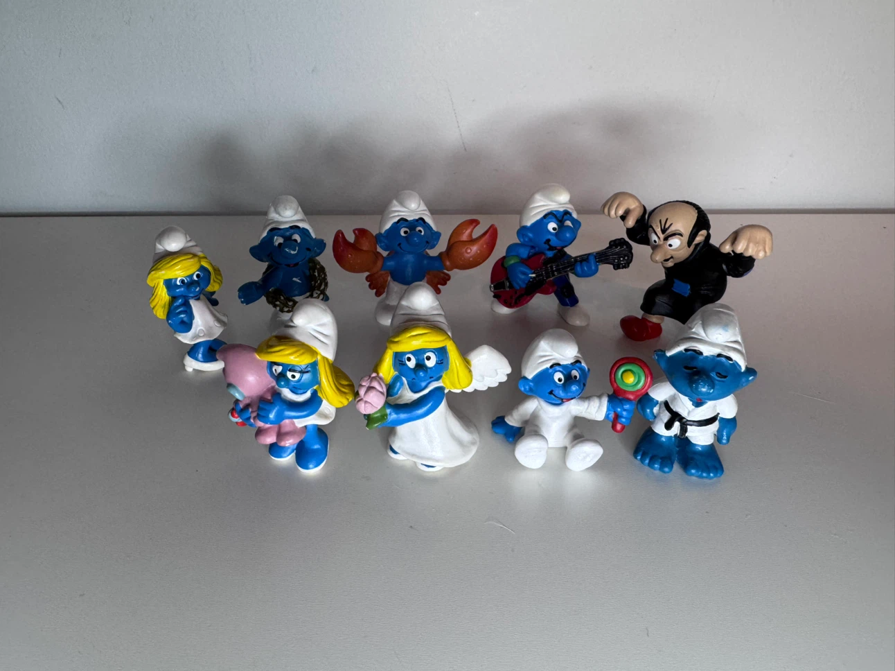 Lot of 9 Smurfs and Gargamel PVC Figures