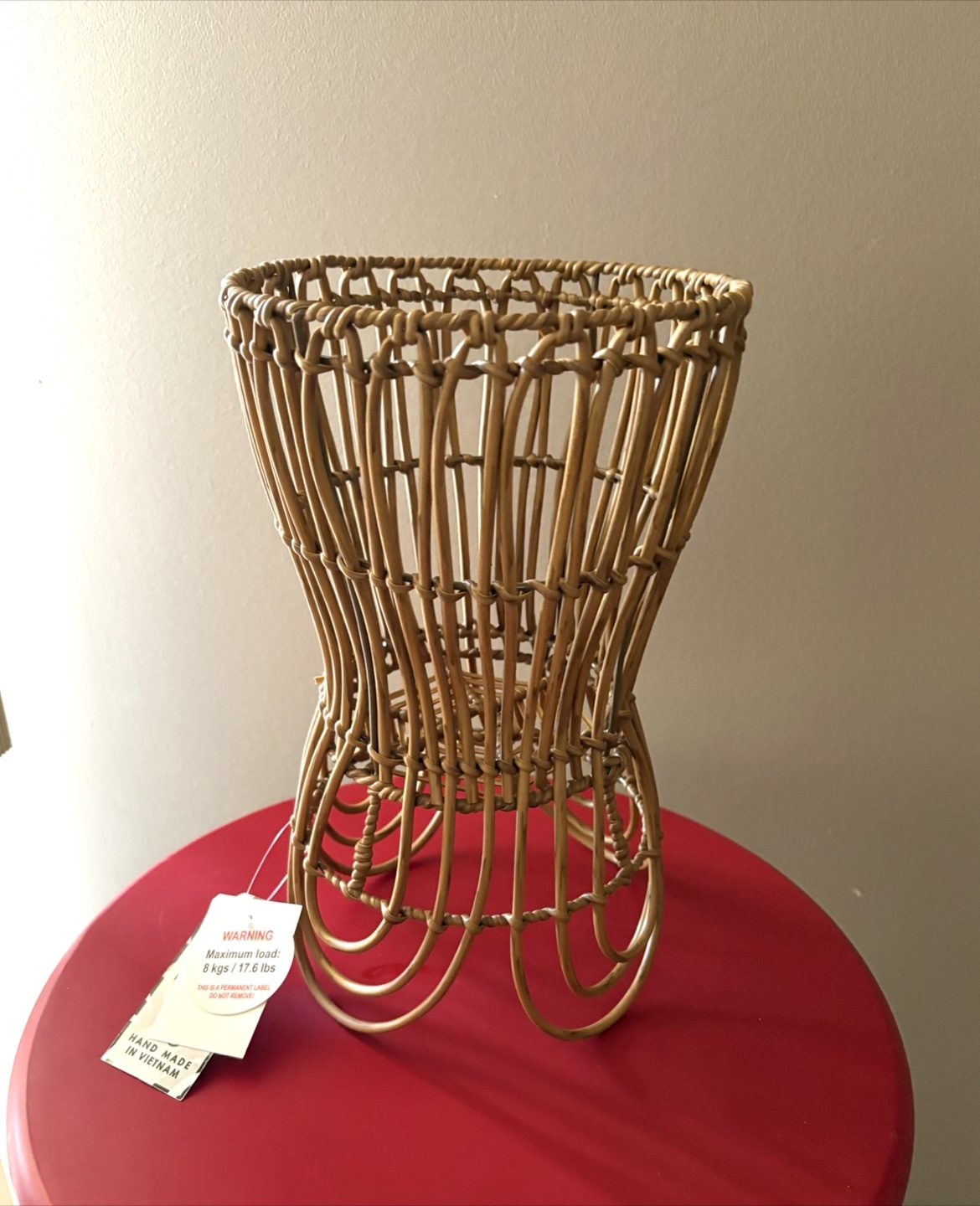 Handmade Woven Plant Stand - New with Tag - photo 5
