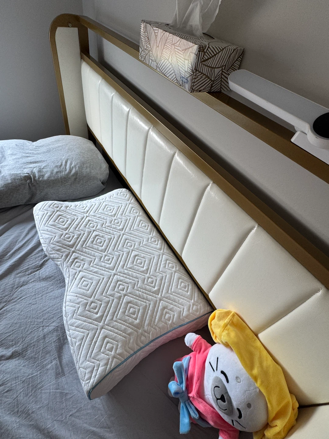Full Size Gold Metal Bed Frame with Storage Drawers - photo 2
