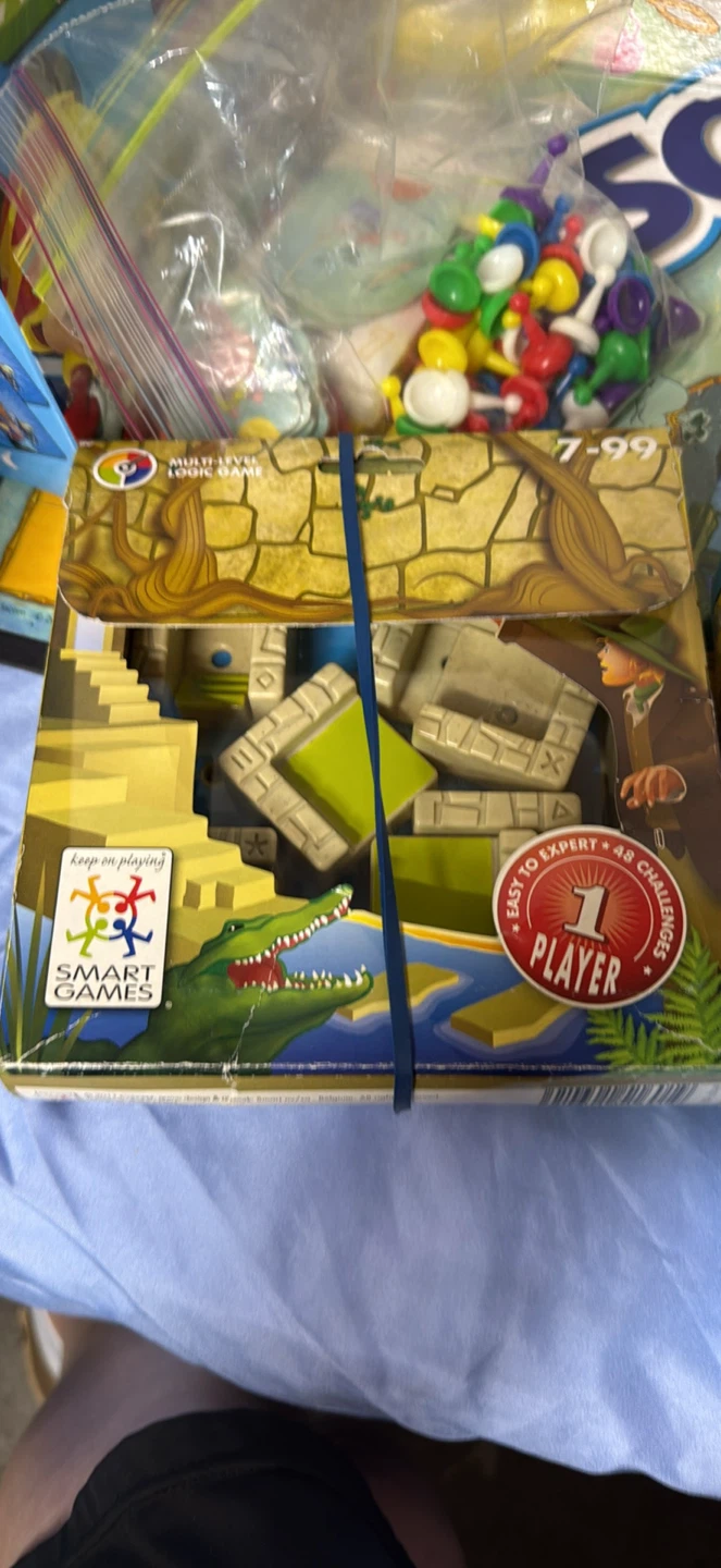 Box full of games for children. Temple Trap, kerplunk, and more - photo 2