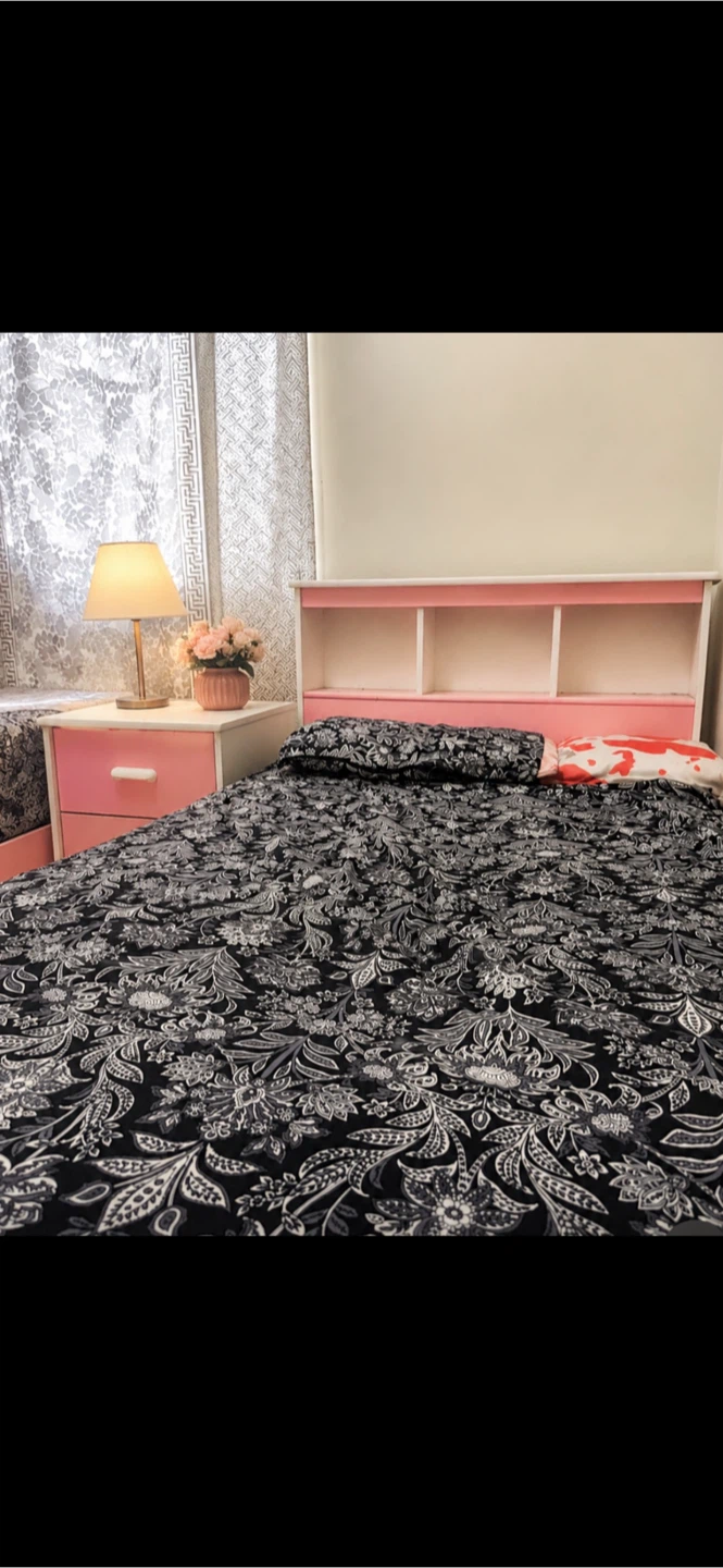 Twin size bed + matching side table