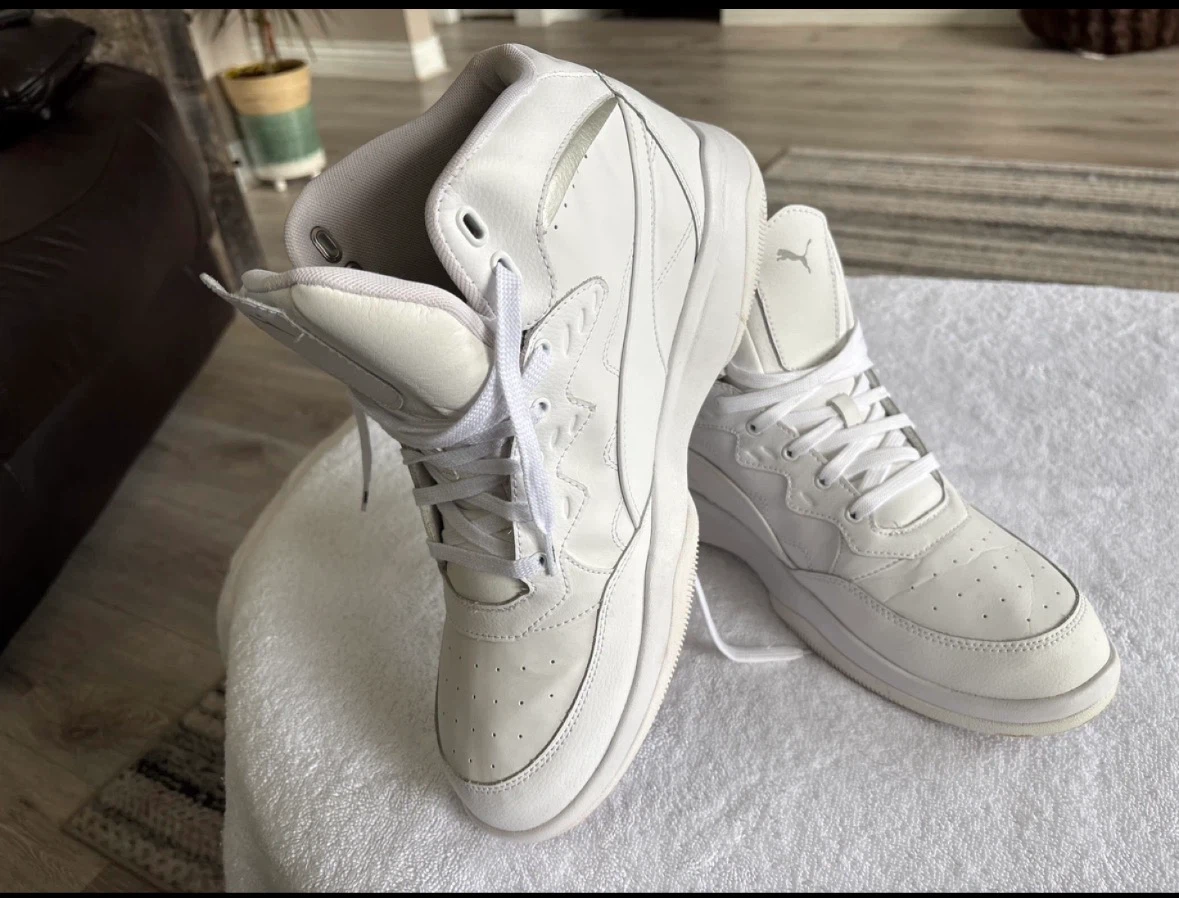 Puma high-top sneakers in white - photo 2