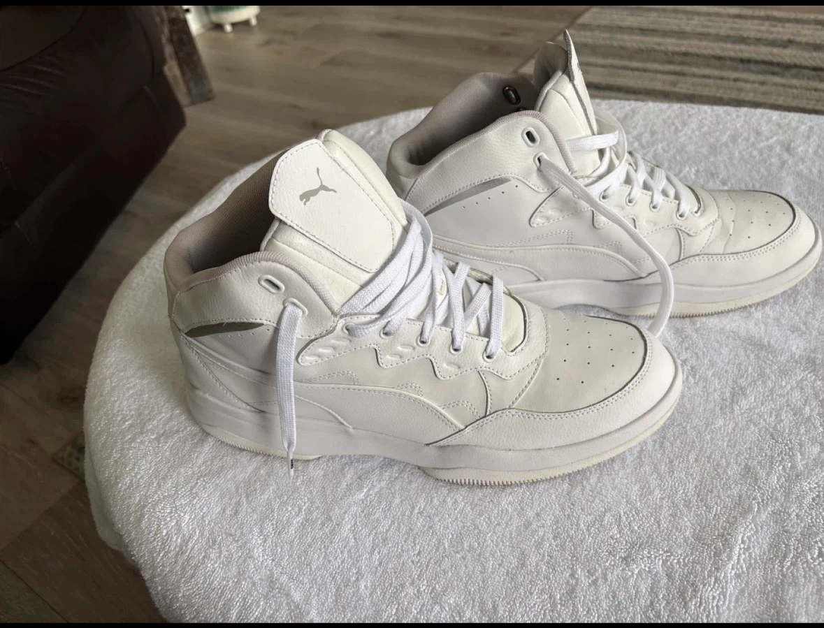 Puma high-top sneakers in white - photo 3