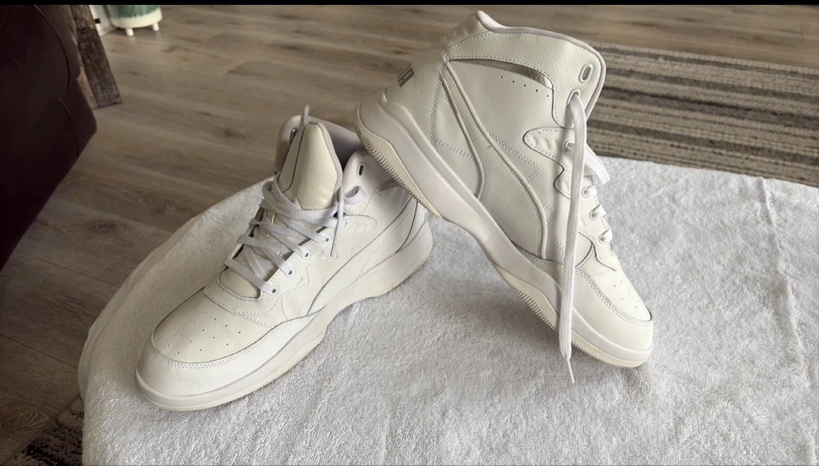 Puma high-top sneakers in white - photo 4