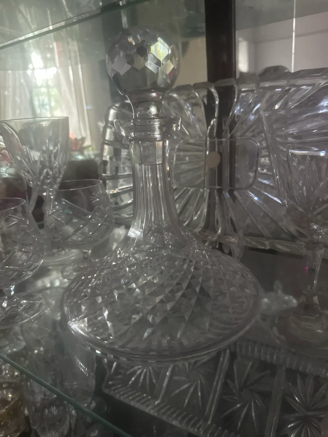 Crystal Glass Decanter with Stopper - photo 2