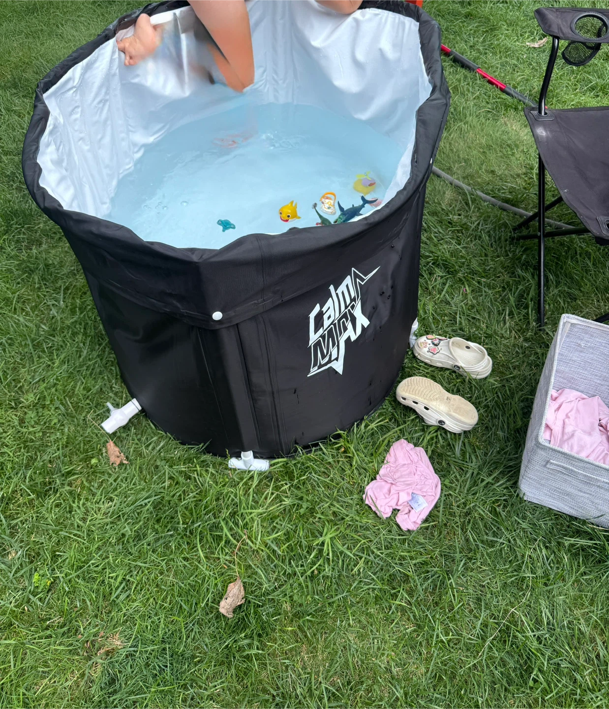 CalmMax Oval Ice Bath Tub XL Portable Cold Plunge - photo 4