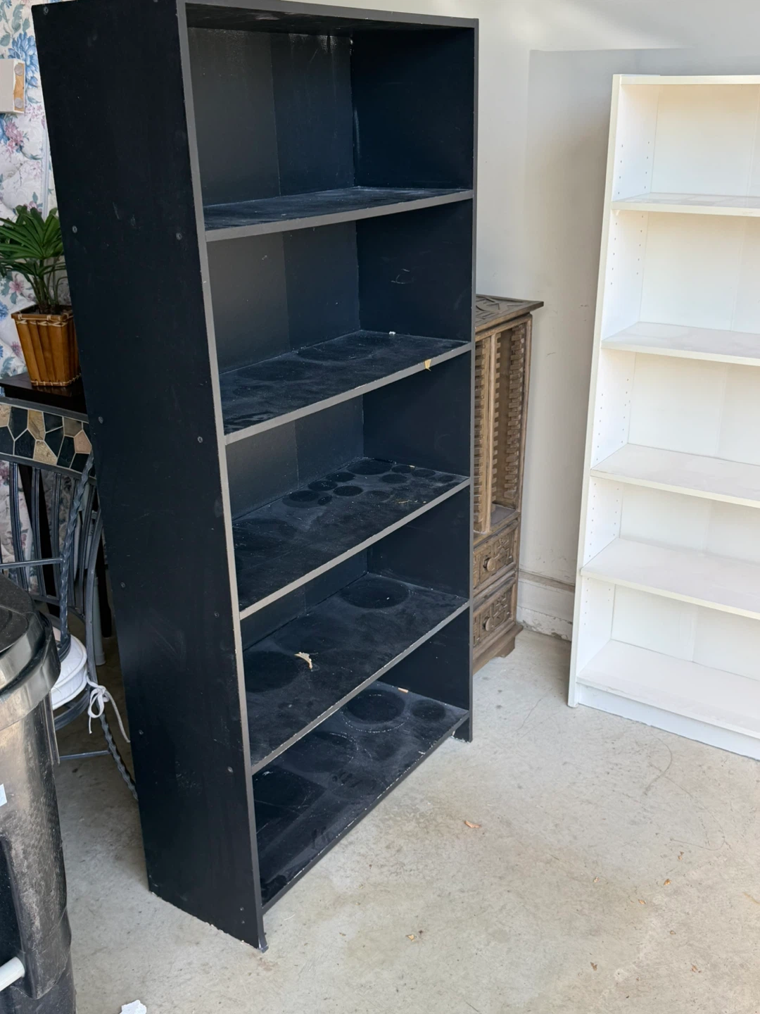 Black Storage Shelf