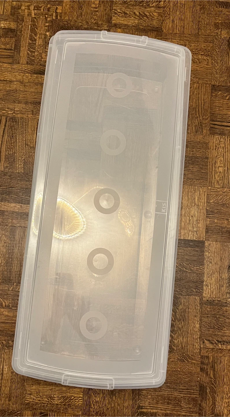 KIS Clear Plastic Storage Bin