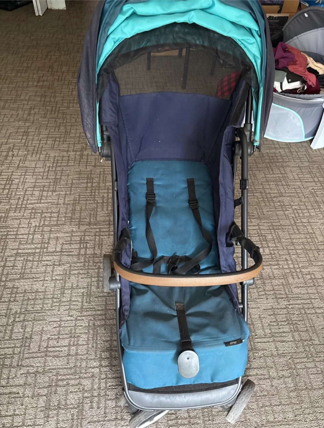 Evenflo Gold Otto Self-Folding Travel Stroller - Sapphire Blue