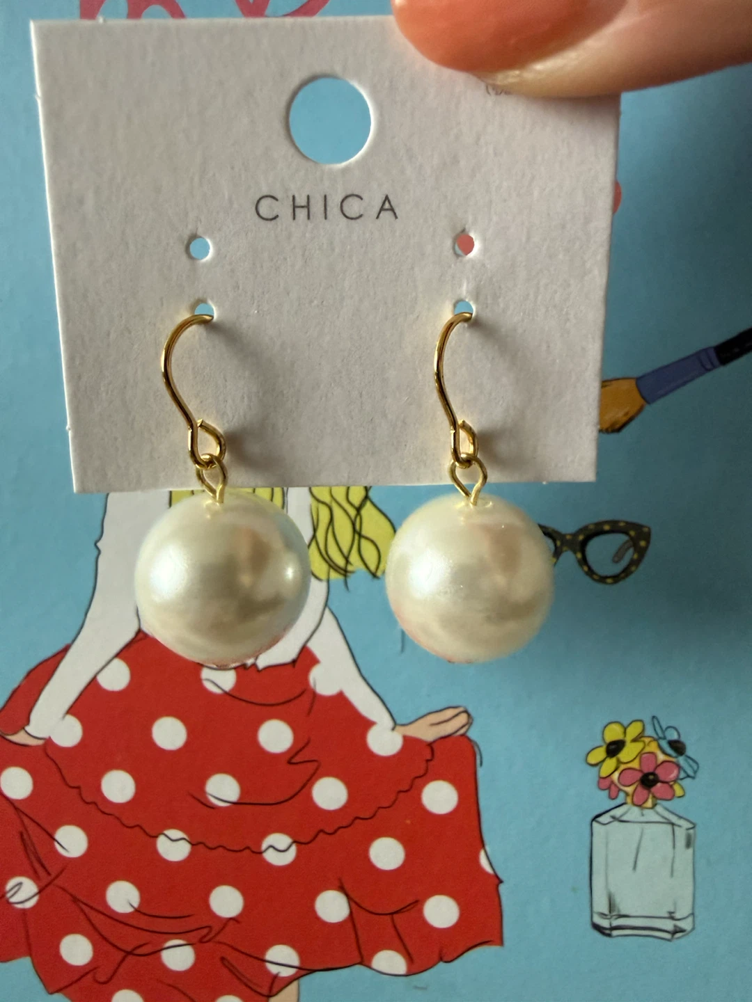Japanese pearl earrings - photo 2
