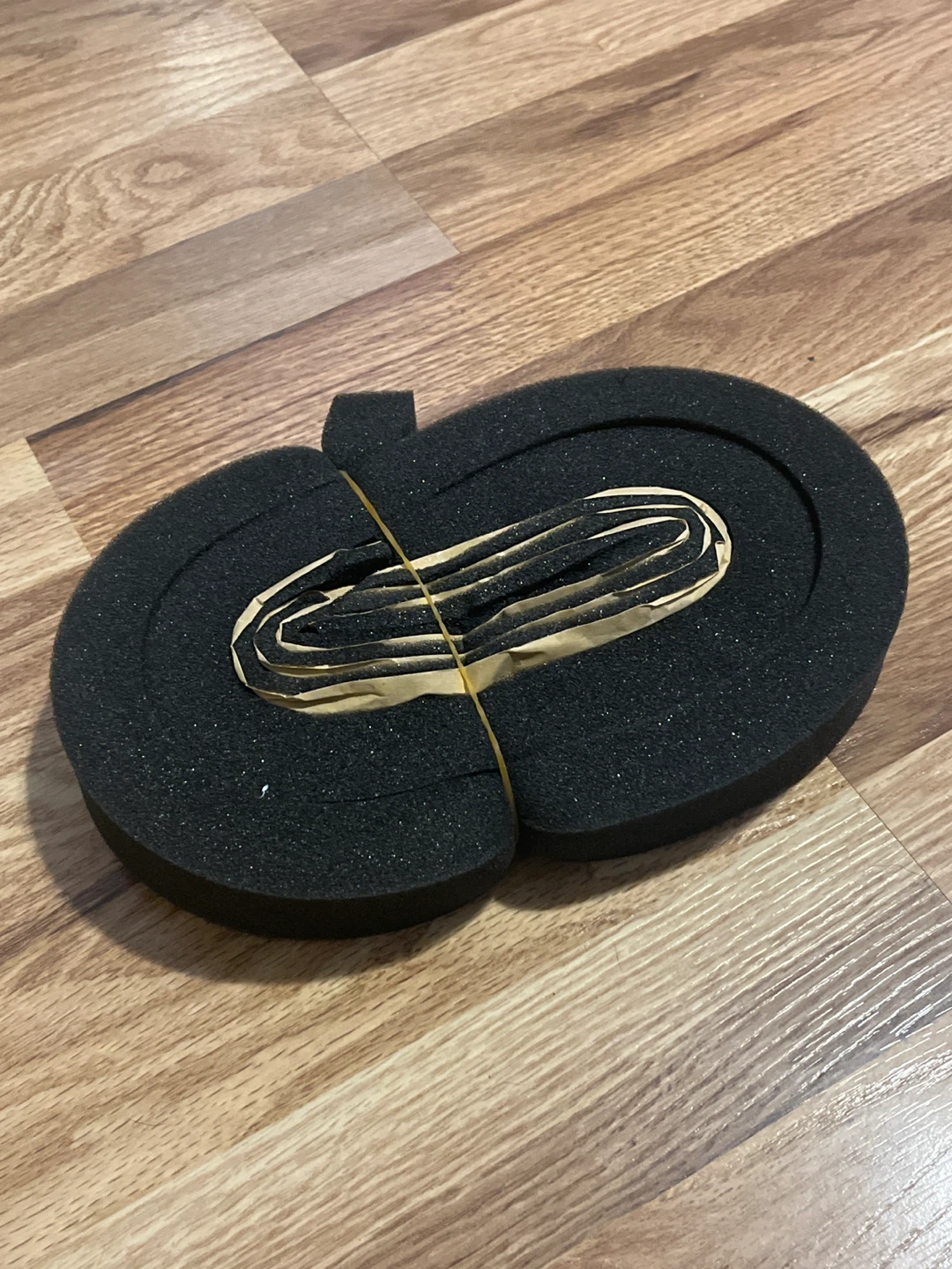 Black Foam Weather Stripping Tape Roll