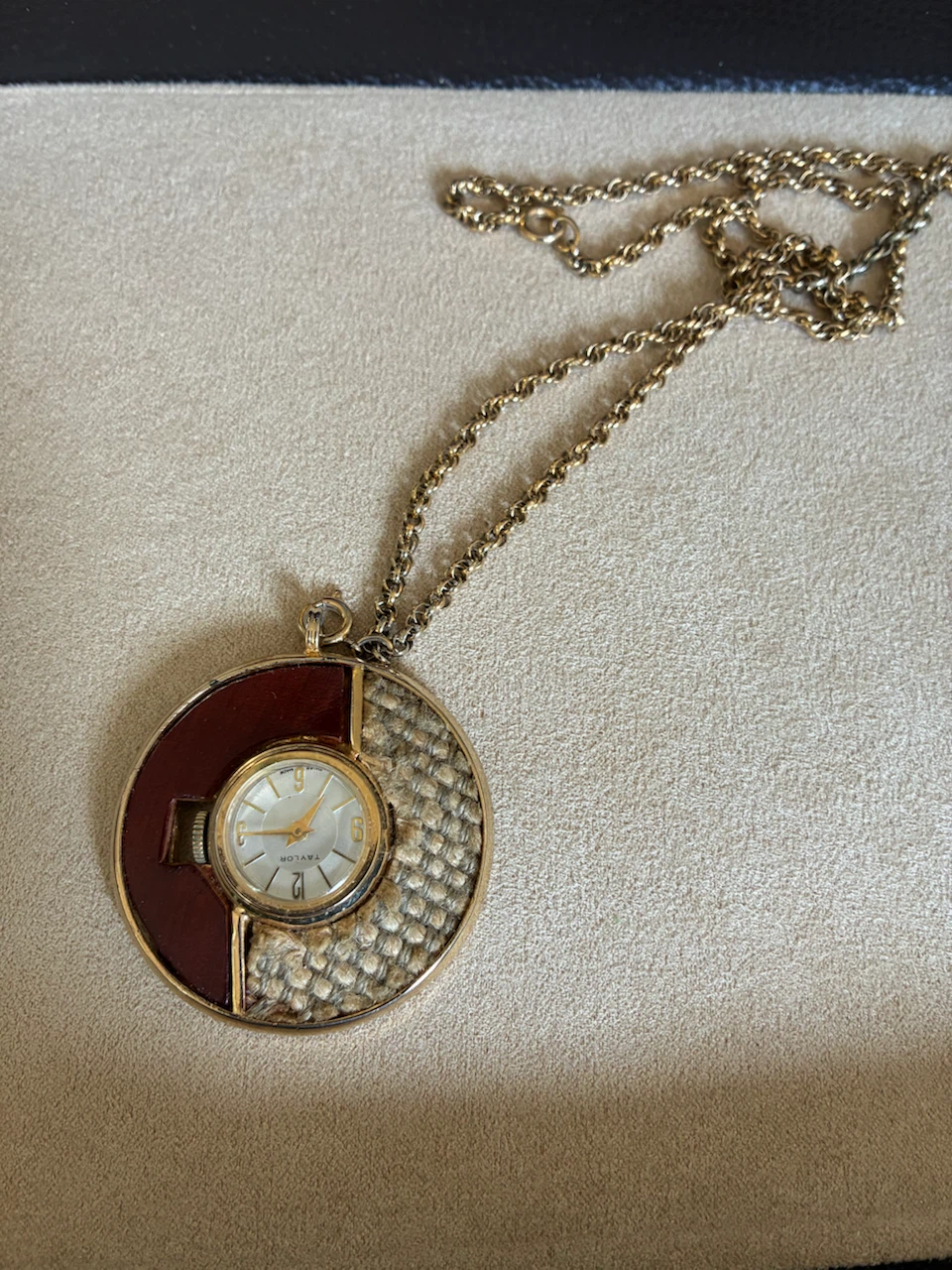 Vintage Taylor Pendant Watch Necklace