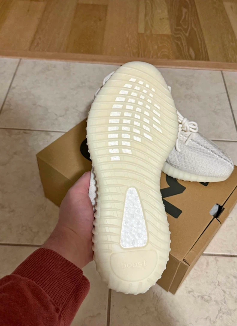 Brand new Yeezy 350 bone size 10.5 with box - photo 3