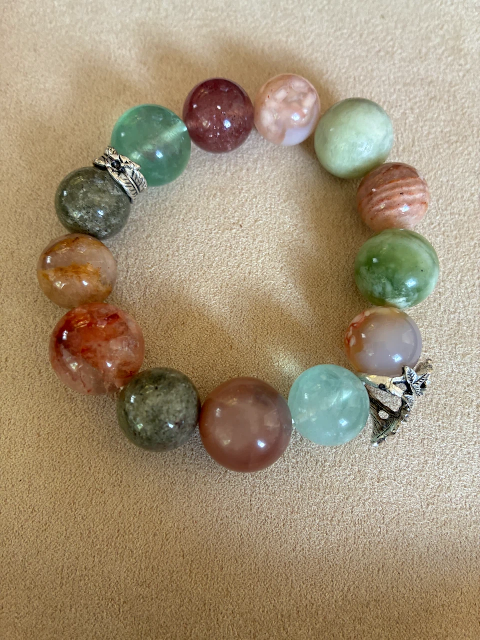 Multi-Colour Gemstone Bead Bracelet