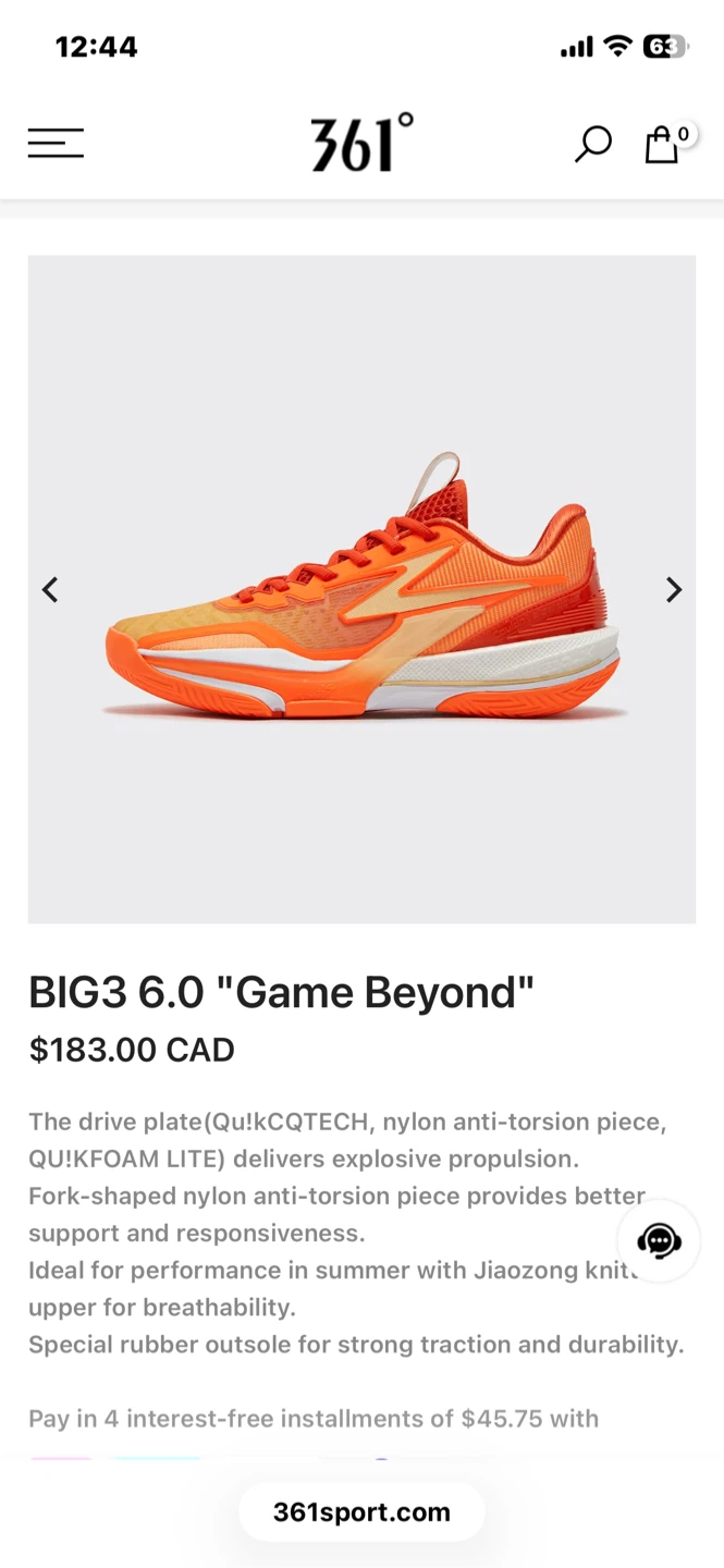 361 Degrees BIG3 6.0 "Game Beyond" Basketball Shoes - photo 5