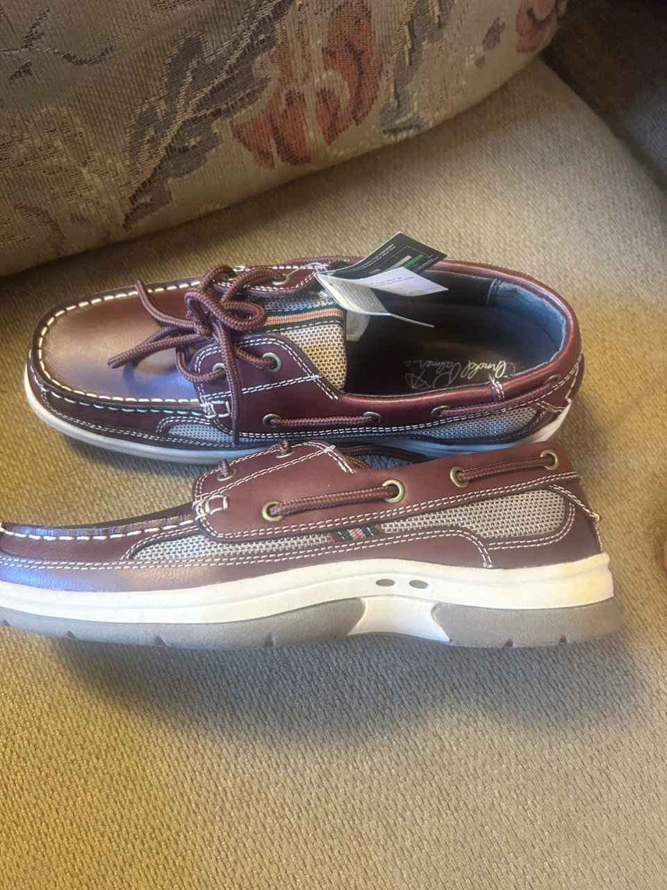 Arnold Palmer Men's Brown Boat Shoes - photo 2