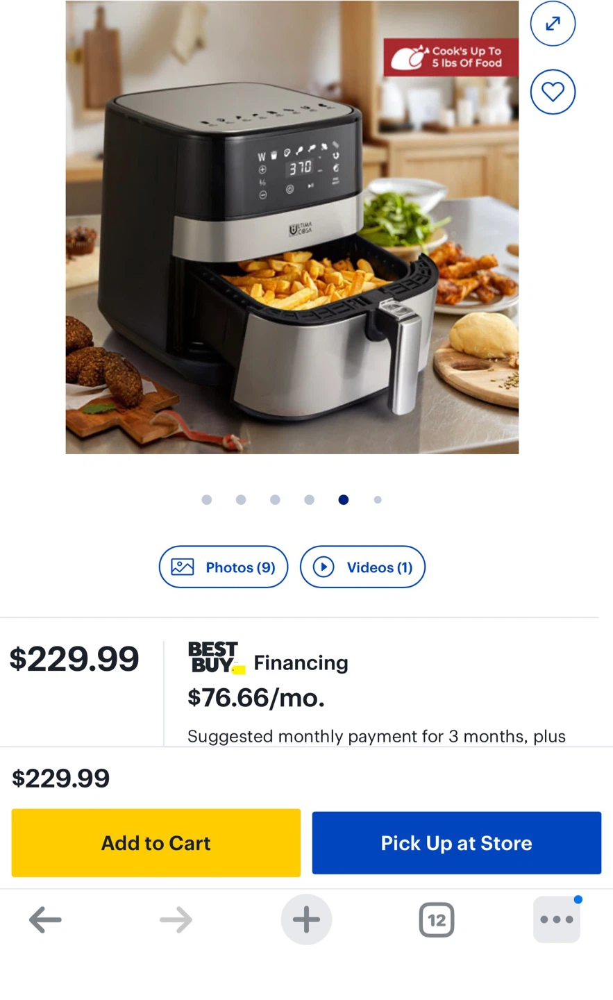 Ultima Cosa Air Fryer - photo 3