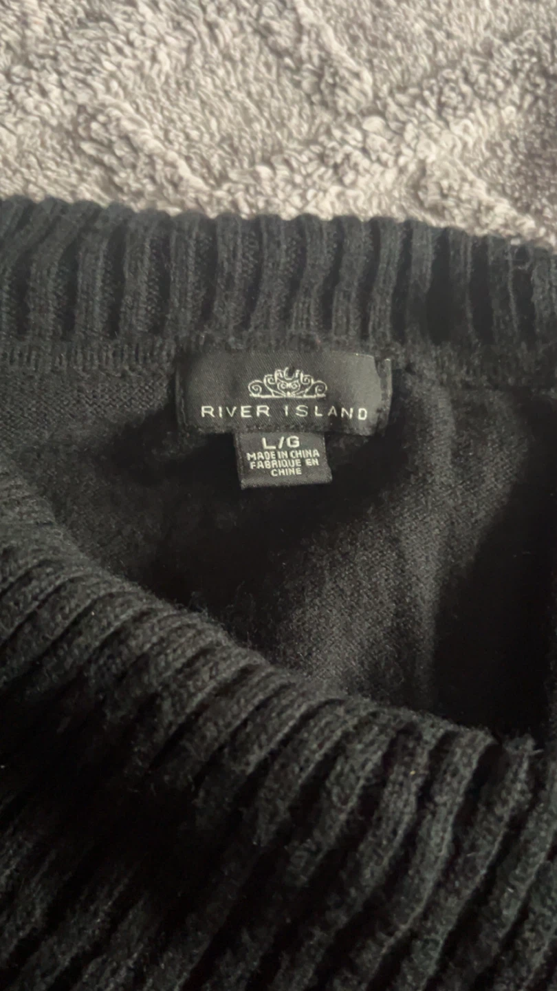 River Island Black Off-the-Shoulder Sweater - photo 3
