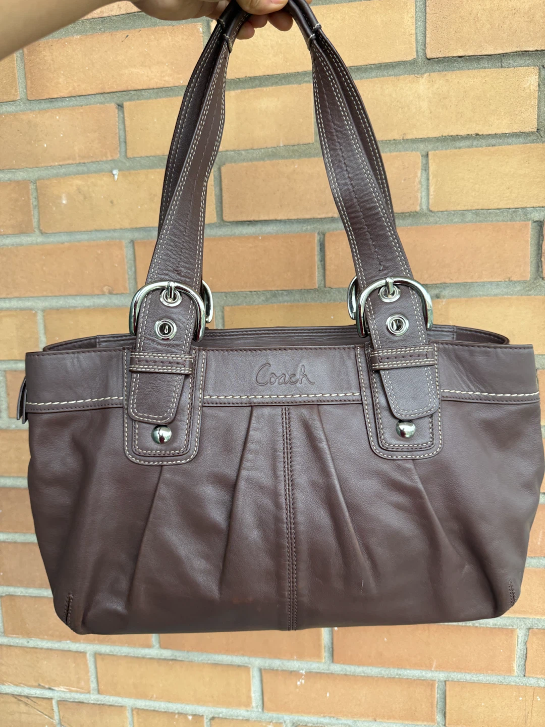 Coach soho pleated shoulder bag