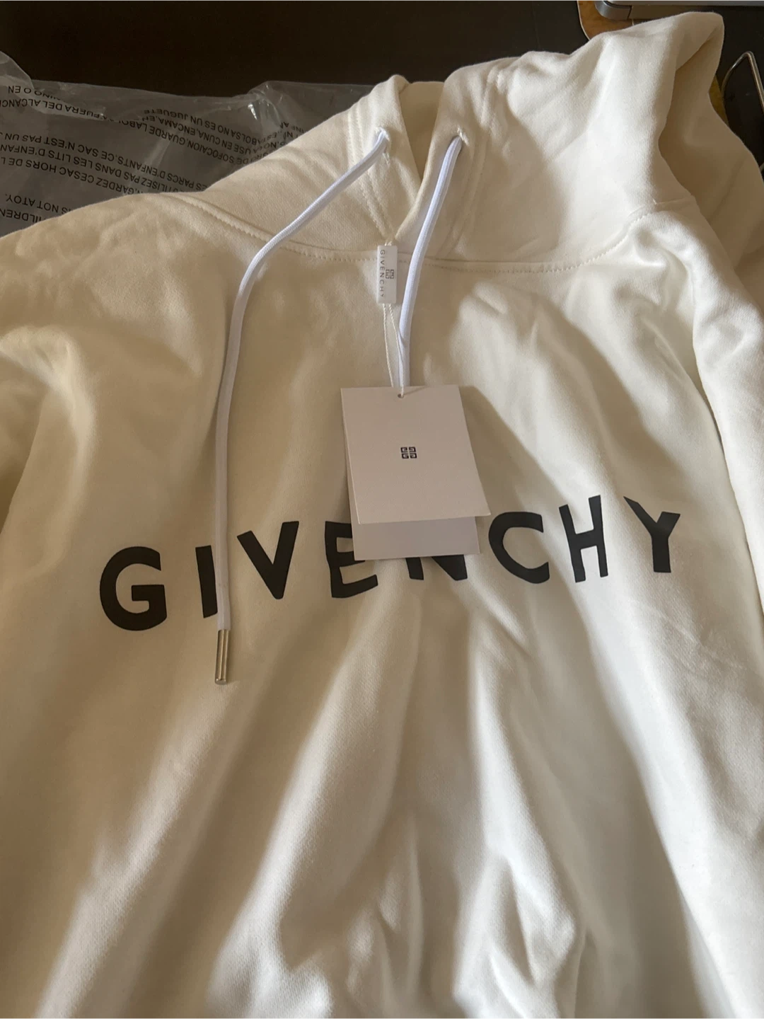 Givenchy Off-White Logo Hoodie