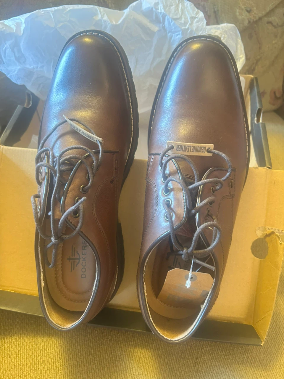 Dockers Flyweight Brown Leather Shoes