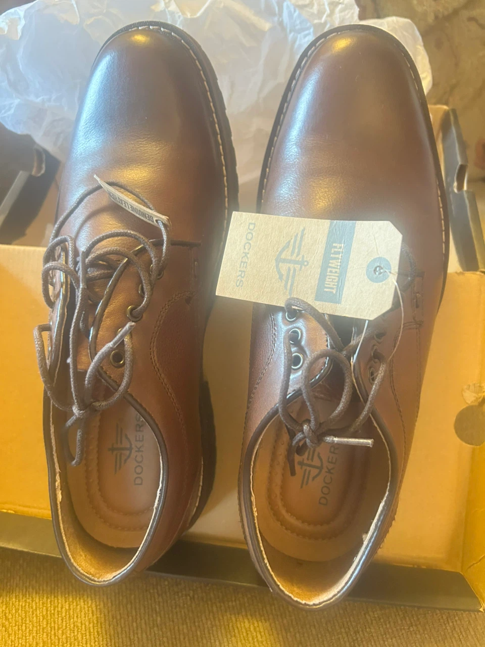 Dockers Flyweight Brown Leather Shoes - photo 2