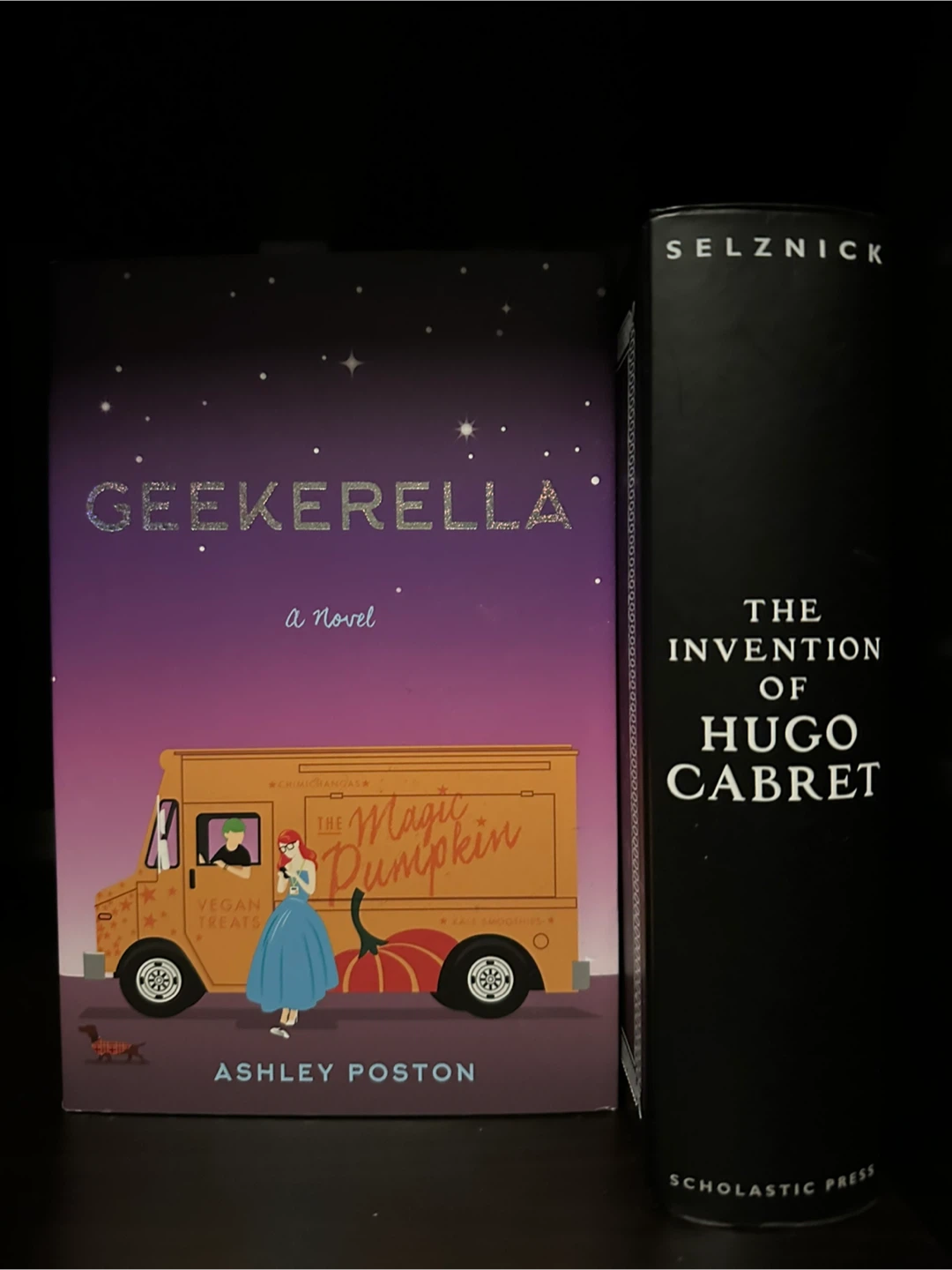 Geekerella by Ashley Poston and The Invention of Hugo Cabret