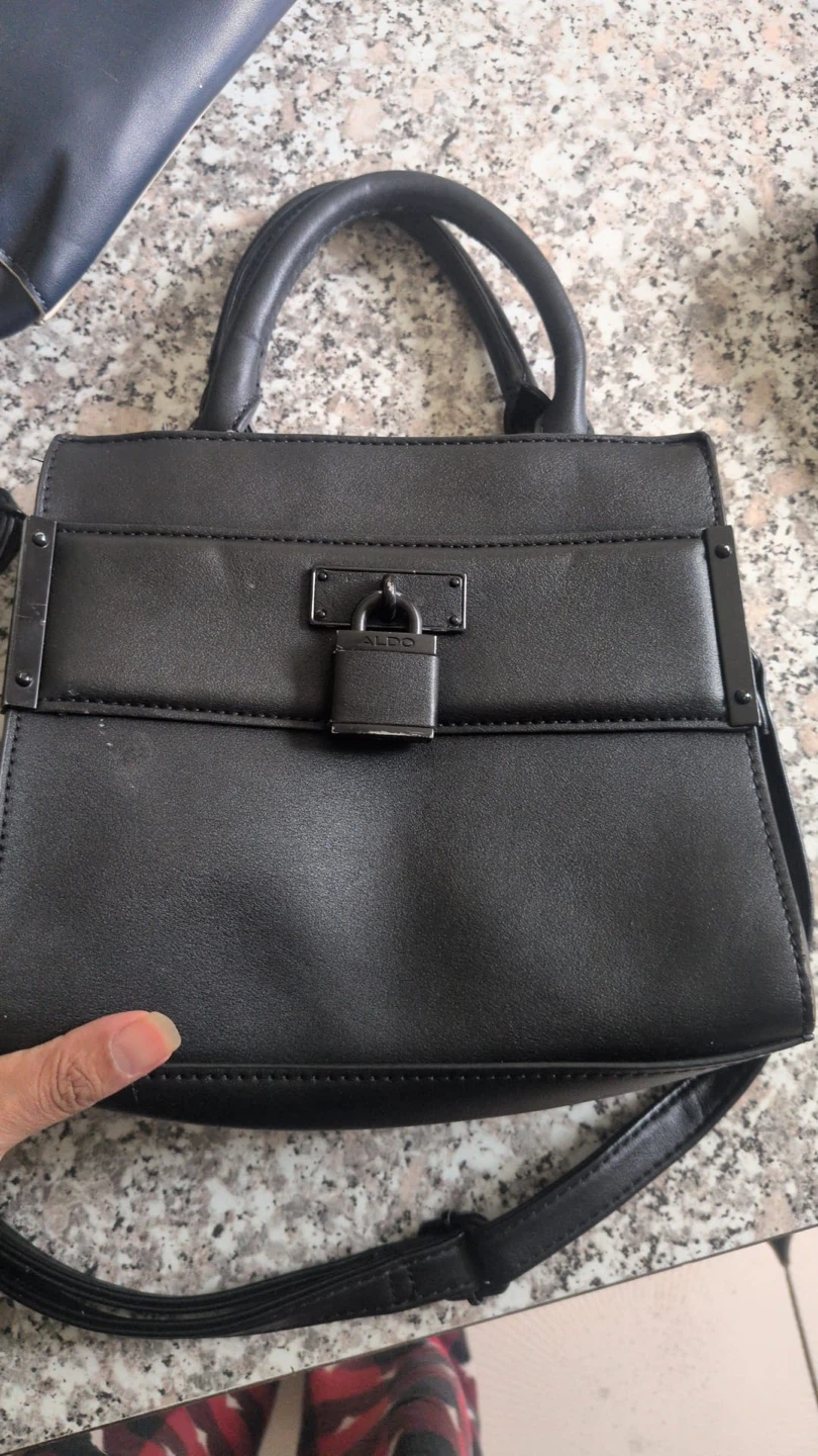 ALDO Black Padlock Handbag