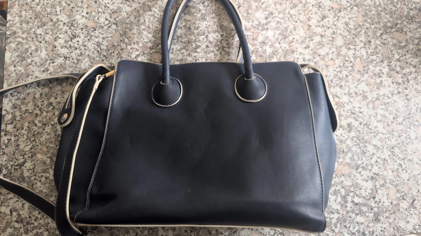 Black and Cream Handbag