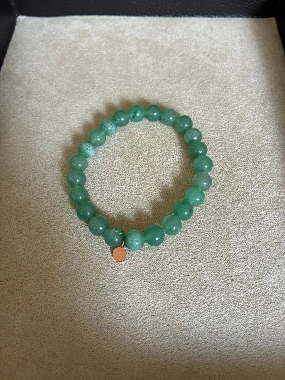 Green beaded bracelet