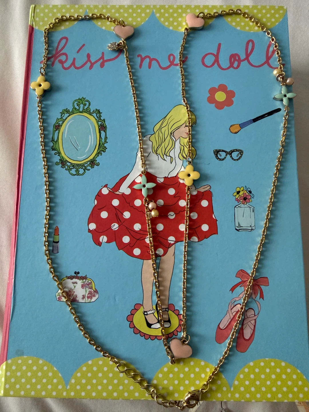 Korean-style sweetly long necklace