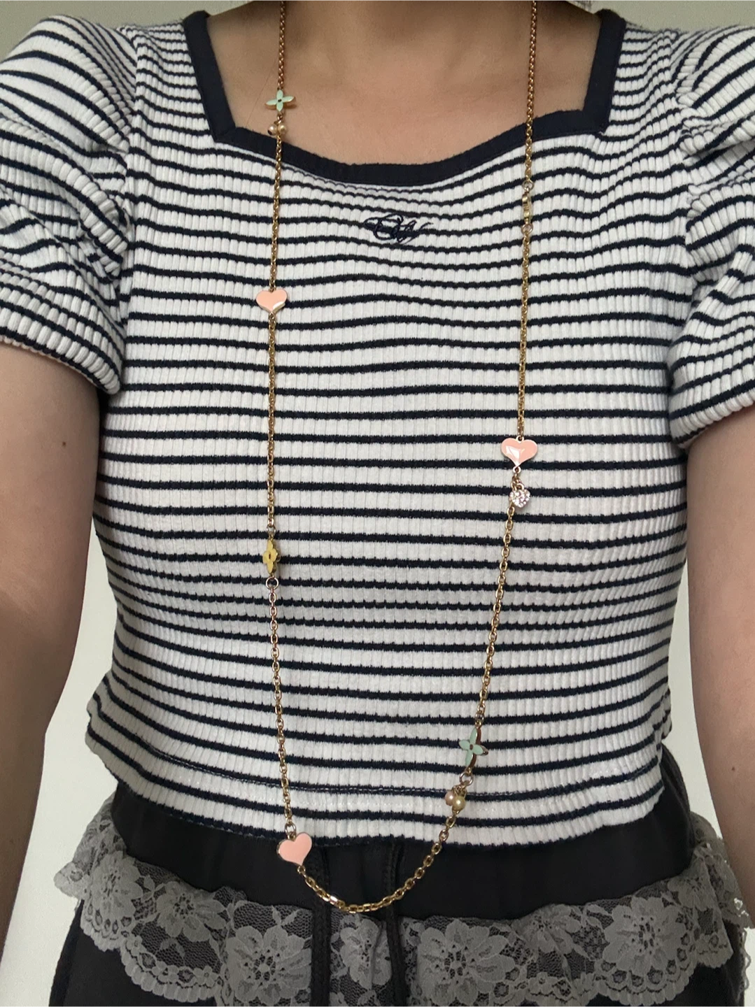 Korean-style sweetly long necklace - photo 3