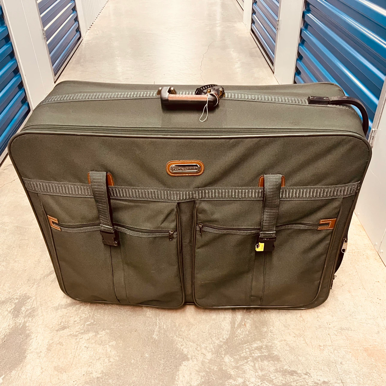 Green Delsey Suitcase