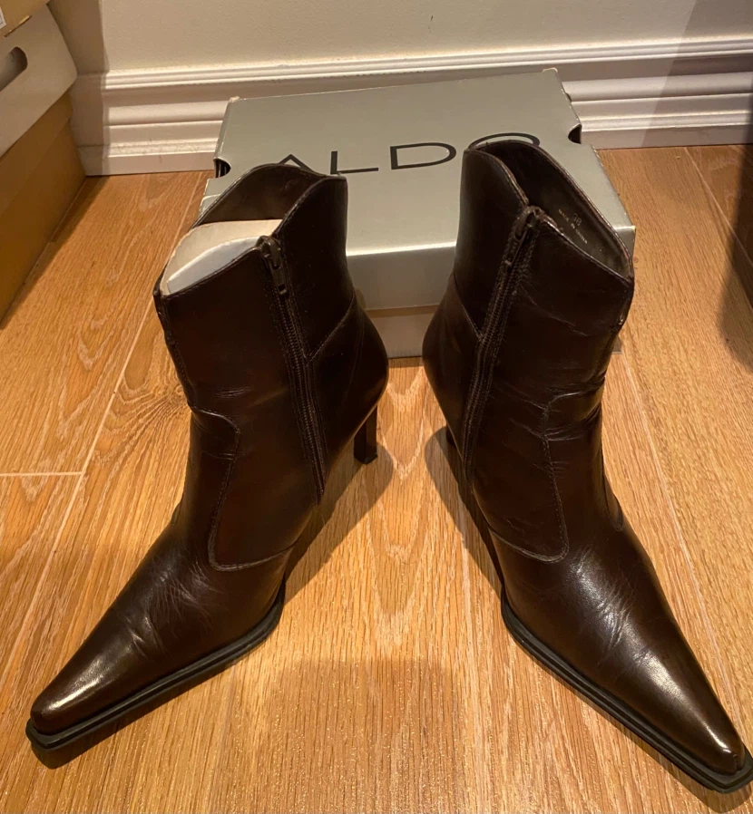 ALDO Brown Pointed Toe Ankle Boots - photo 3