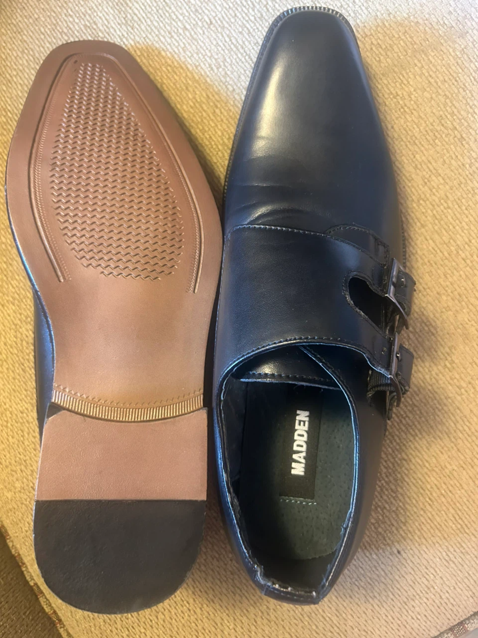 Madden Black Double Monk Strap Shoes - photo 3