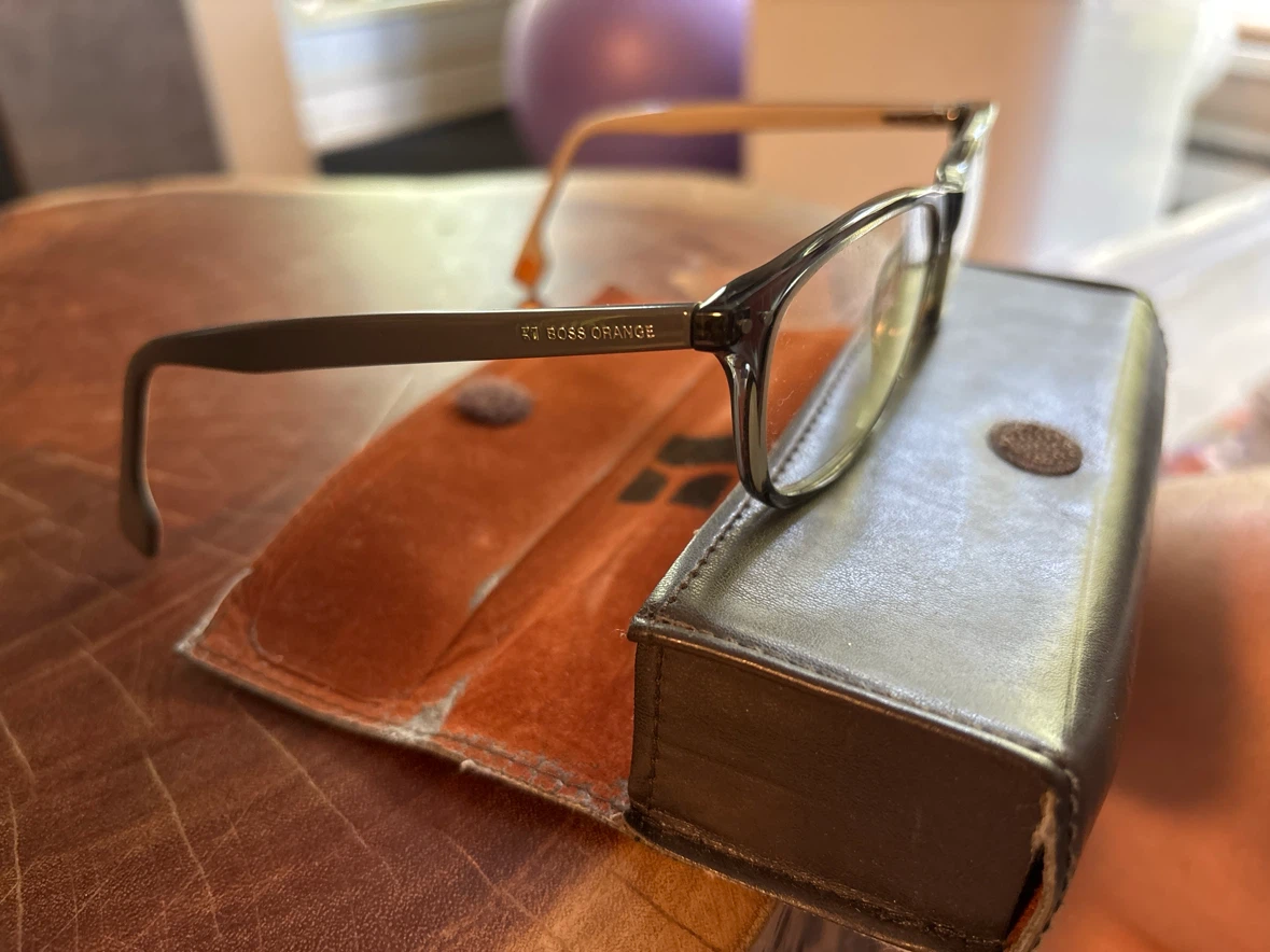 BOSS Orange acetate eyeglasses frame with case - photo 2
