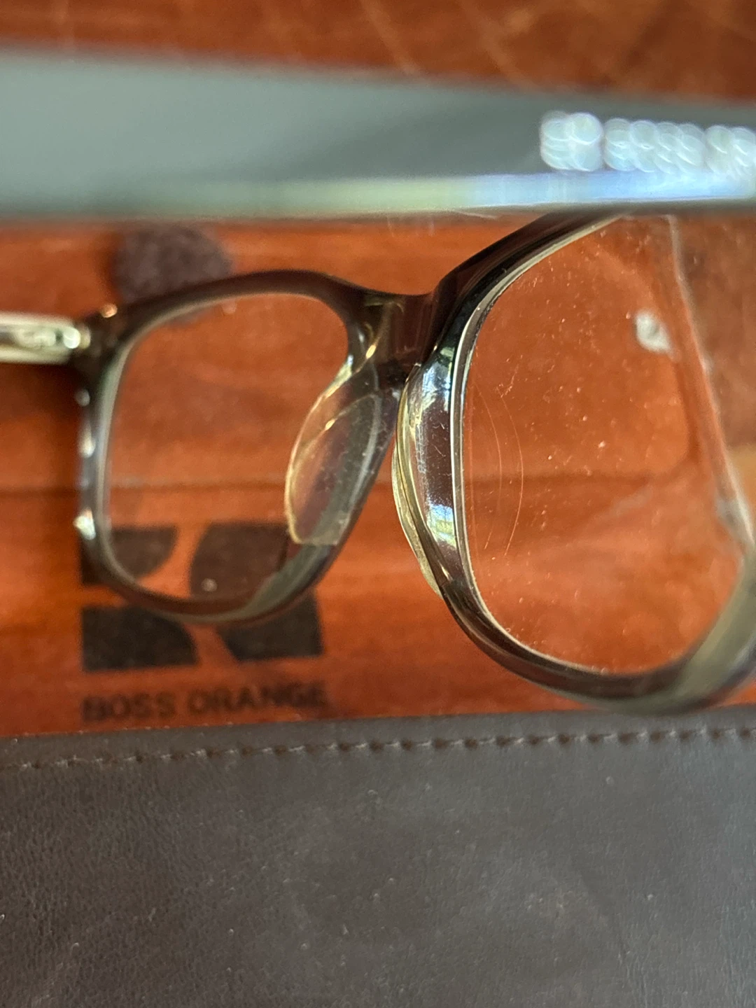 BOSS Orange acetate eyeglasses frame with case - photo 4