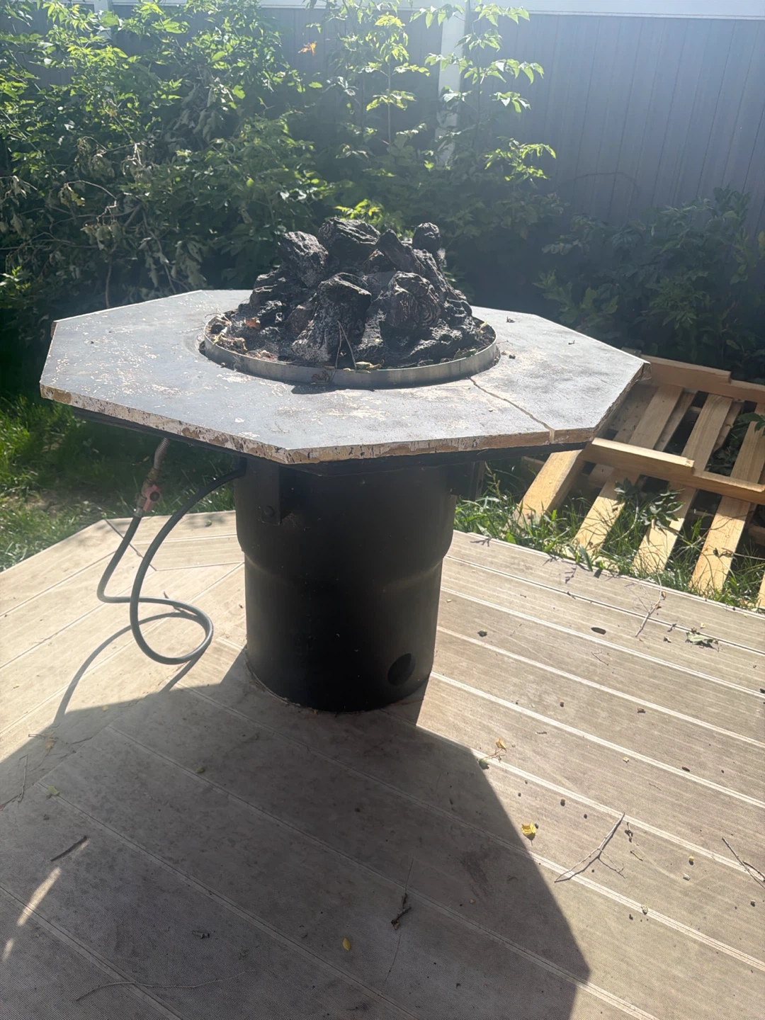 Propane fire place