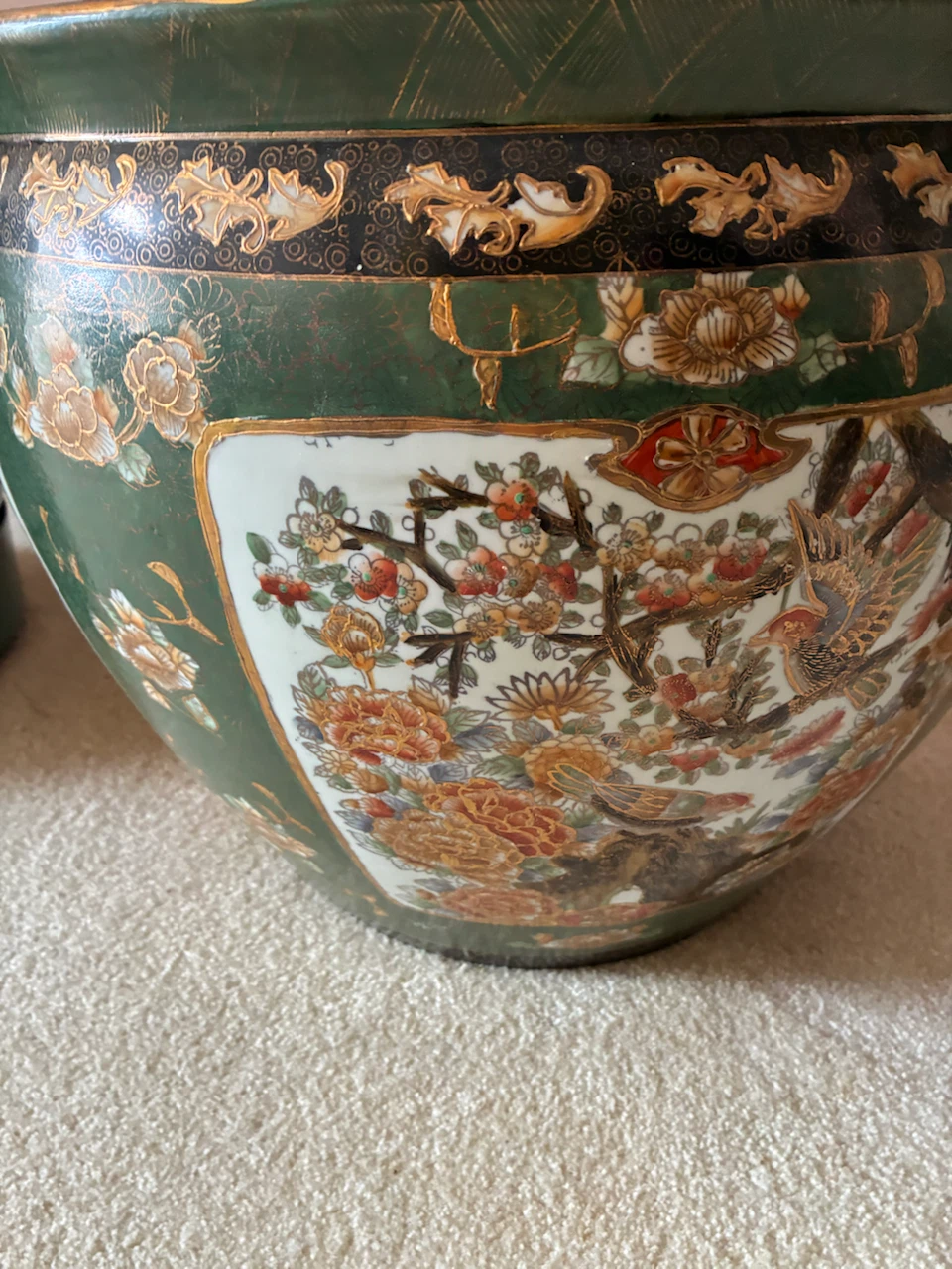 Decorative Porcelain Fish Bowl Planter