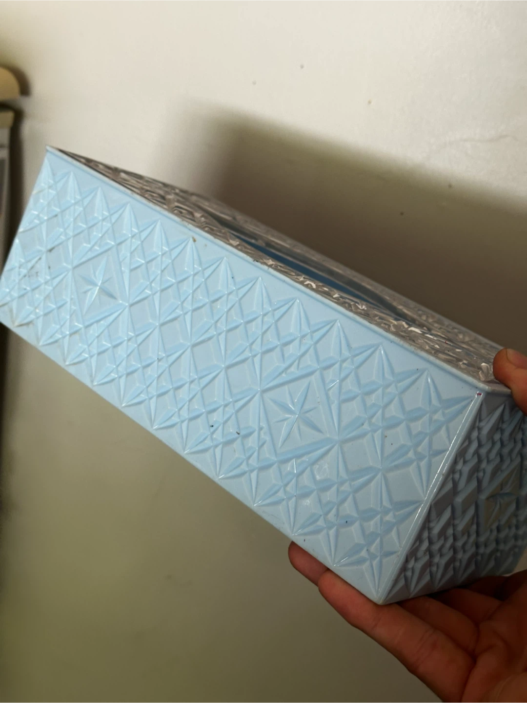 Blue mid century tissue cover box - photo 2