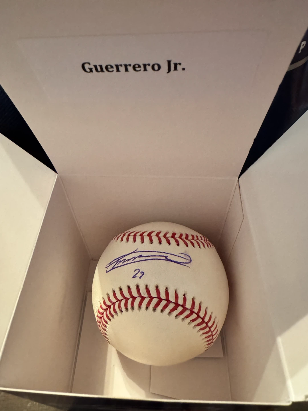 Vladimir Guerrero Jr. Autographed MLB Baseball - photo 3